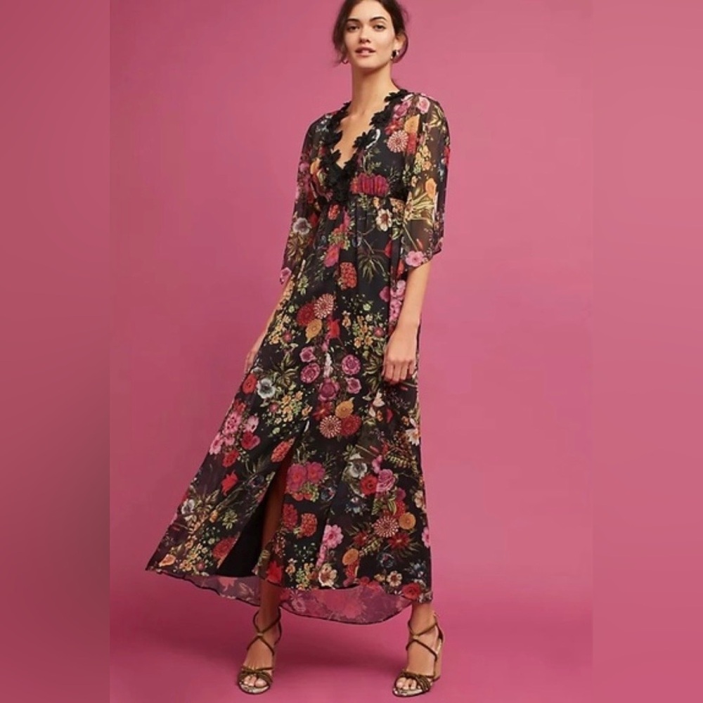Farm Rio Laina Floral Maxi Dress